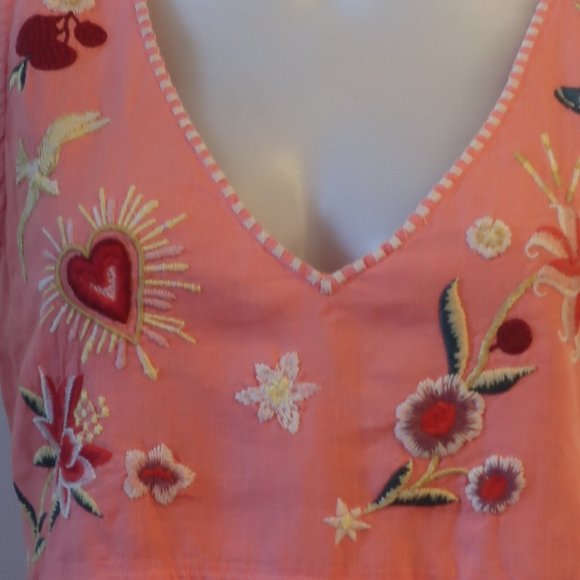 Womens Johnny Was Pink floral Butterfly Dress XS * - Picture 4 of 7